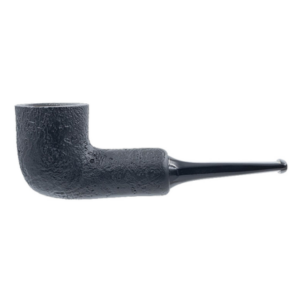 Chacom Reverse Calabash Sandblasted Black Straight Tobacco Pipe