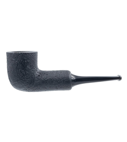 Chacom Reverse Calabash Sandblasted Black Straight Tobacco Pipe