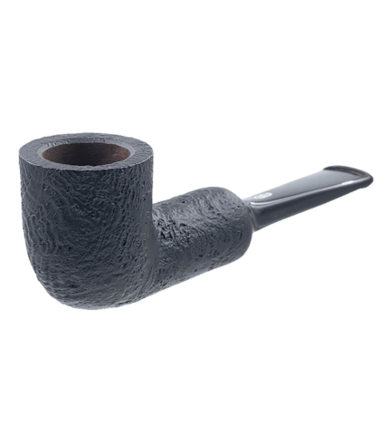 Chacom Reverse Calabash Sandblasted Black Straight Tobacco Pipe - Image 4