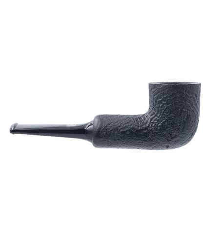 Chacom Reverse Calabash Sandblasted Black Straight Tobacco Pipe - Image 3