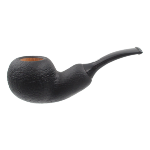 Chacom Reverse Calabash Sandblast Black Tobacco Pipe