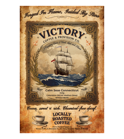 Calm Seas Connecticut Decaffeinated Whole Bean Coffee