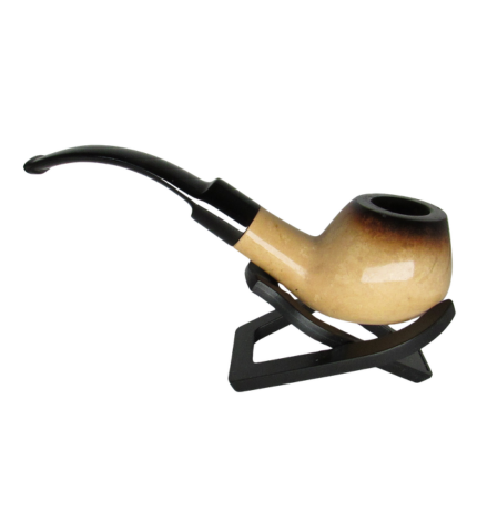 Jambo Bent Apple Meerschaum Tobacco Pipe - Image 3