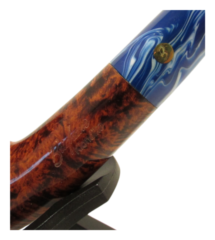 Northern Lights Klondike Blue Stem Tobacco Pipe Shape 24 - Image 4