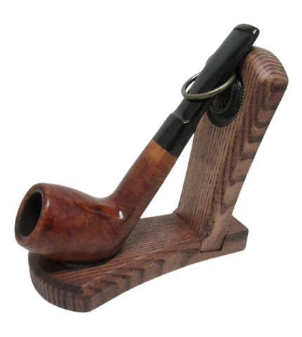 Anton Antique Wooden Pipe Stand - One Pipe - Image 2